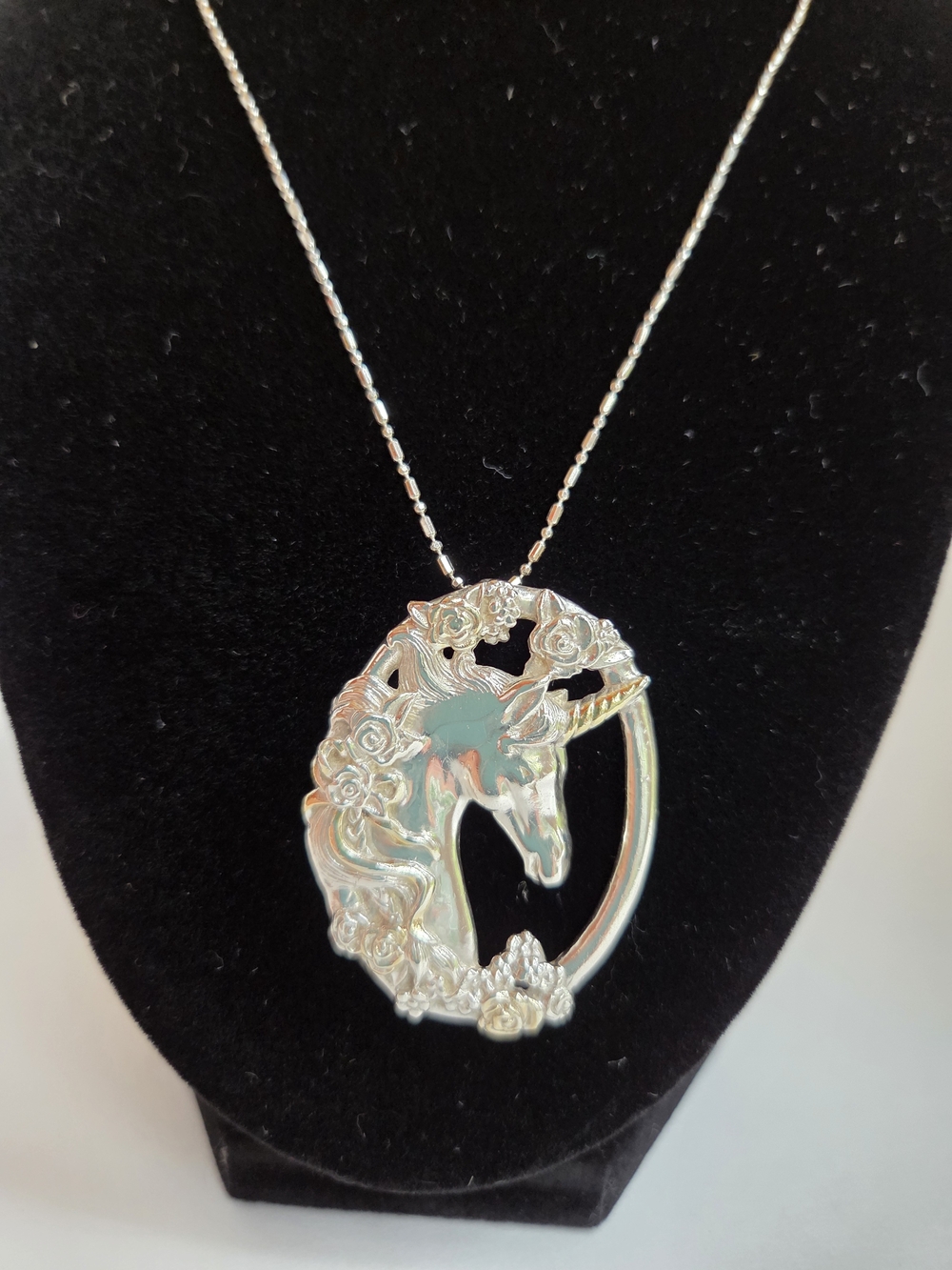 Gorham Sterling Silver Unicorn Pendant Necklace
